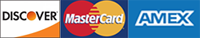 Discover, Mastercard, Amex Card Logos